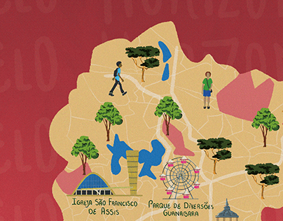 Belo Horizonte | Mapa Ilustrado /Illustrated map