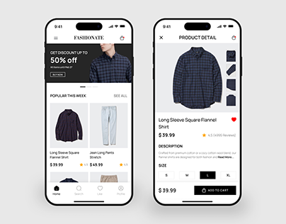 Fashionate - Fashion Store Mobile App