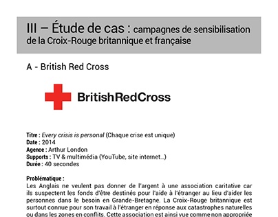 Etude de cas : communication de la Croix-Rouge