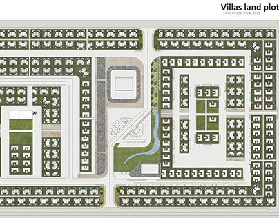 Villas land plot urban planning
