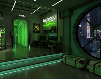 Cyber Punk office for Letomg0 Industries