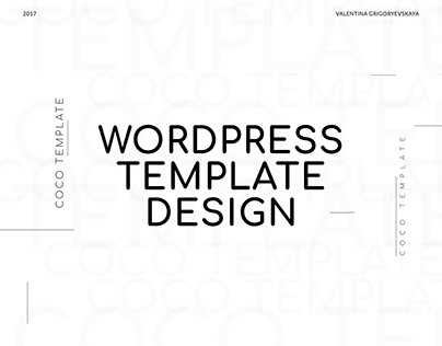 Wordpress template design for creative business