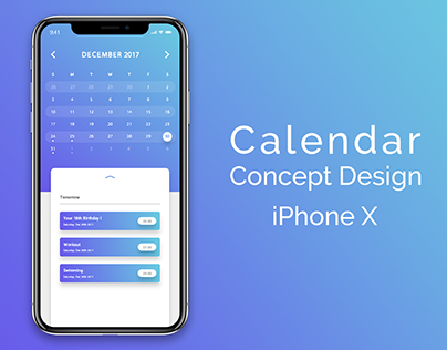 Calendar Concept Design