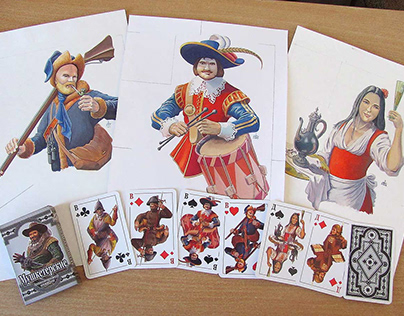Playing cards "Musketeers"