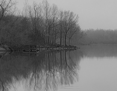 Winter, water and fog