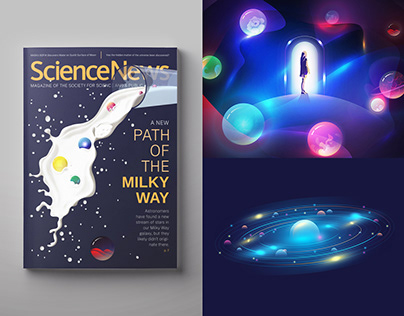 Editorial illustrations / Science News / (concept)