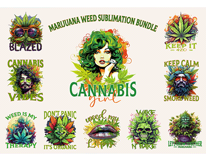 Marijuana Weed Sublimation Bundle