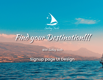 Website Signup Page | Sailing Yacht