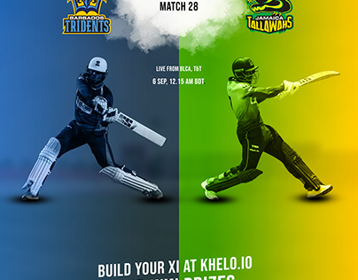 Cricket Matchday and Stats Design for KHELO