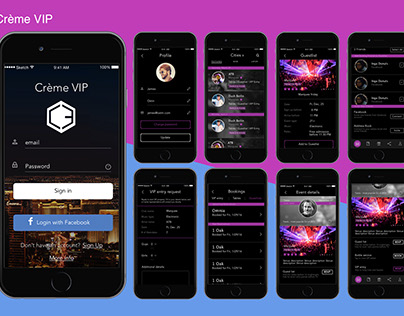 Mobile app | Creme VIP