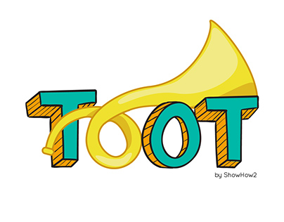 Toot (App logo design for ShowHow2)