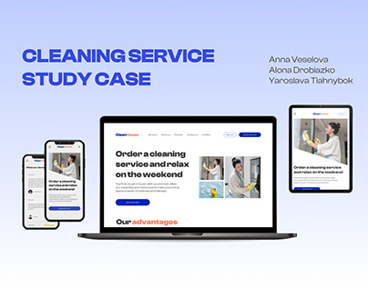 Cleaning Service UI/UX website study case