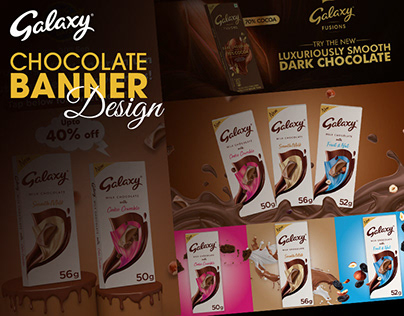 Galaxy Chocolate banners