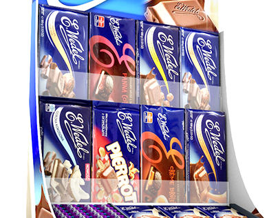 3D E.wedel chocolate Display