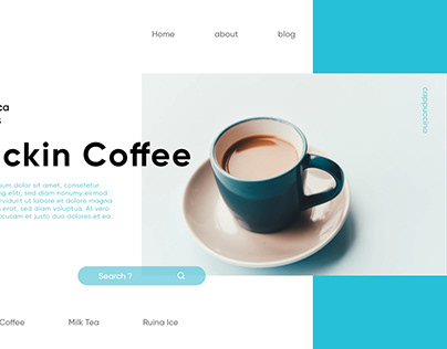 web design landing page concept minimal