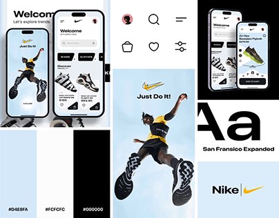 Nike App UI/UX Moodboard