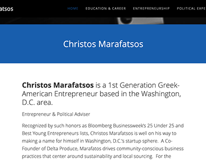 Christos Marafatsos Professional Website
