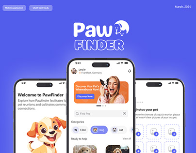Pew Finder -UX/UI app case study