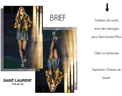 Projet textile - Saint Laurent Paris