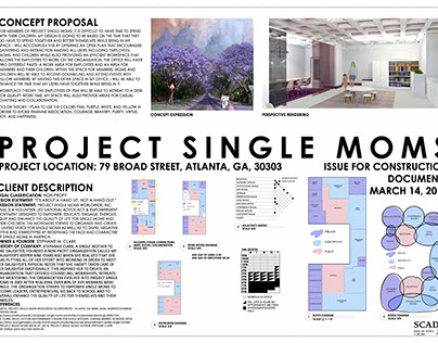 Studio III: Office Design / Project Single Moms