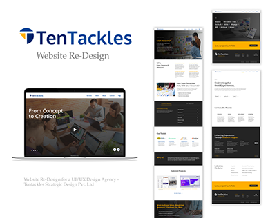 Website Re-Design / Tentackles Strategic Design
