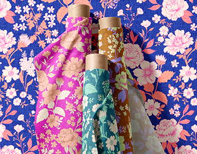 Stella Floral Textiles & Wallpaper