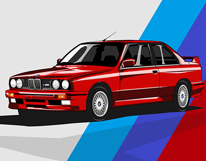 Vector Illustration - BMW e30 M3