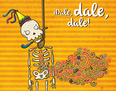 Cartel Piñata mortuoria | Ilustración