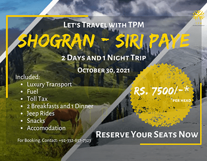TPM - Tour to Shogran Siri Paye - Advertisement