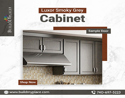 Luxor Smoky Grey Shaker- Cabinet Door Sample
