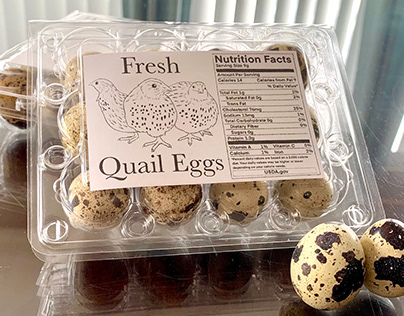 Quail Egg Label Design