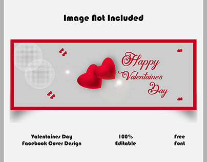 Valentine's day Facebook cover design