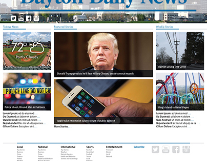 Dayton Daily News Web Redesign