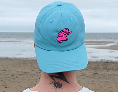 Two Headed Elephant // Embroidered Hat