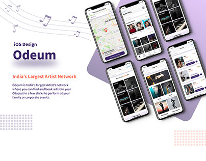iOS Presentation - Artist Booking Platform | Odeum