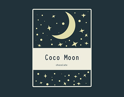 Coco Moon Chocolate package design