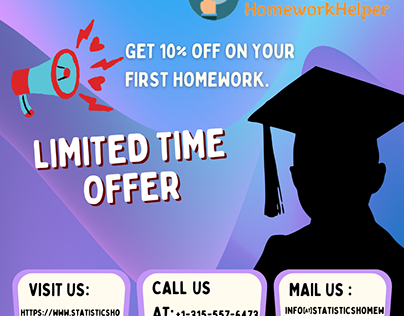 Get 10% discount on your statistic homework help