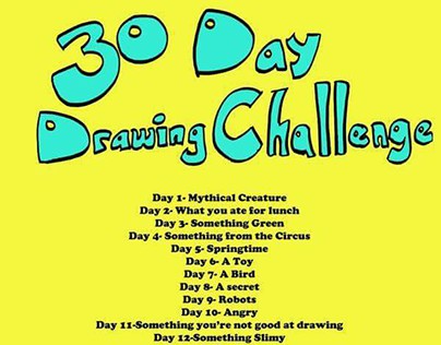 30 Day Drawing Challenge - January 2017