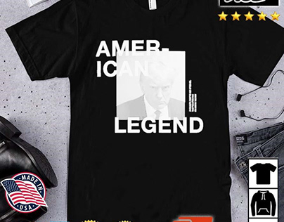 Official Donald Trump Mug Shot American Legend T-Shirt