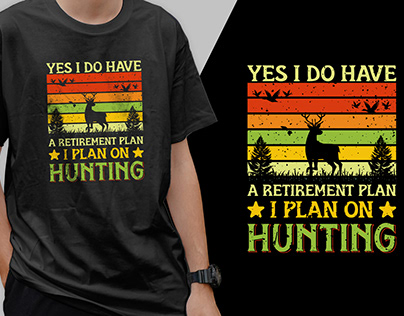 Modern Hunting T-Shirt Design