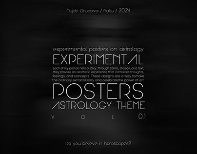 Experimental Poster Design / Astrology Theme vol.01