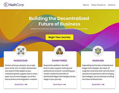 HashCorp Home Page Design