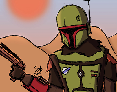 Boba Fett (with the biggest head of the world lol)