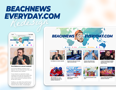 BeachNewsEveryday.com UI/UX Redesign