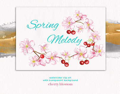 Spring Melody watercolor collection