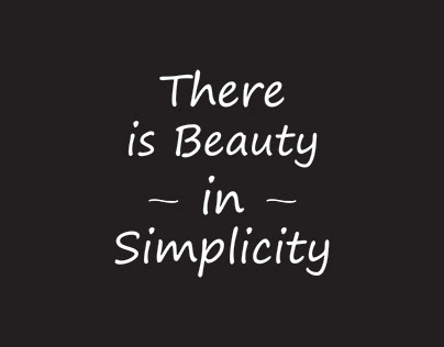 There Is Beauty In Simplicity. Typography Design.