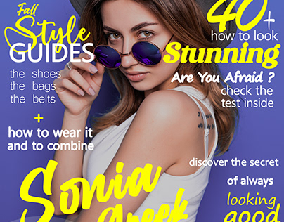 fashion Magzine cover Design