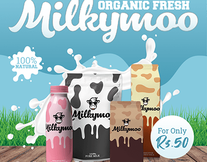 Milkymoo - Dairy Product Packaging Design