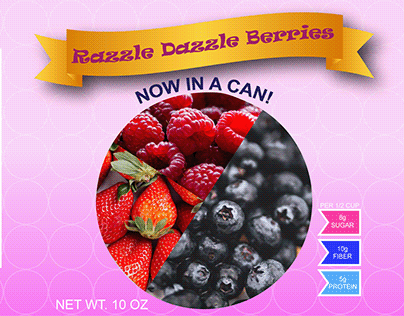 Razzle Dazzle Berries Label