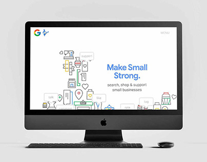 Google Make Small Strong Logo, Digital Collaboration